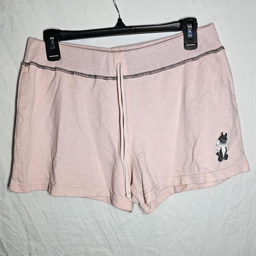2002 baby pink looney tunes vintage lounge shorts